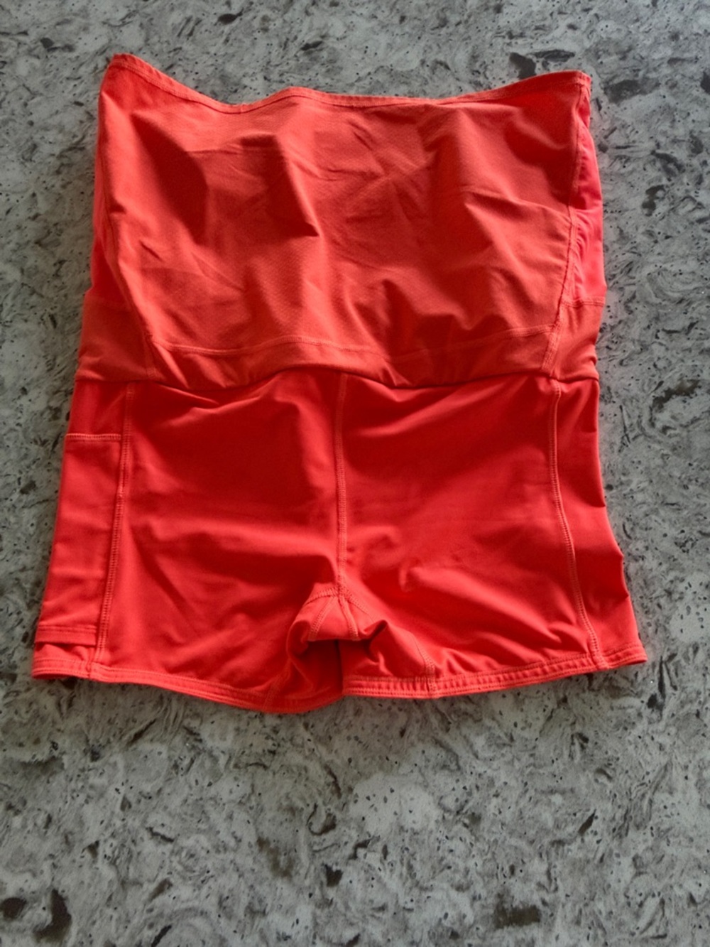 NWT Athleta Action Skort with Side Pockets - Bright Coral - Picture 6 of 9